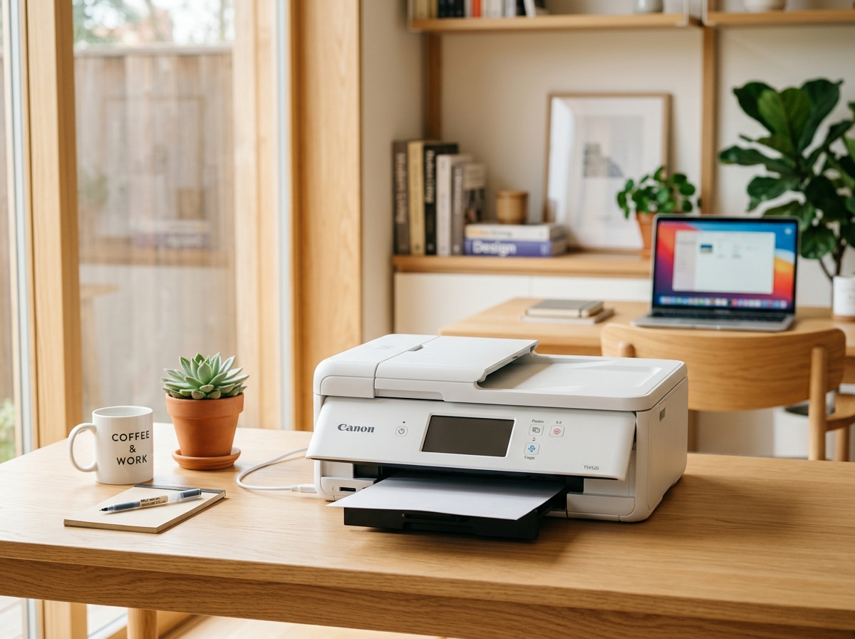 Wireless desk printer setup