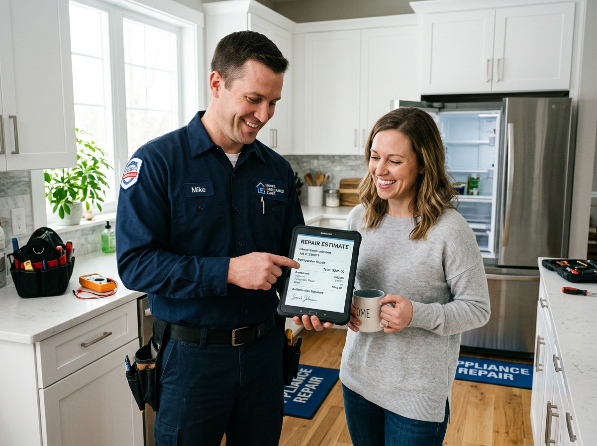 Appliance Repair Friendly Handshake